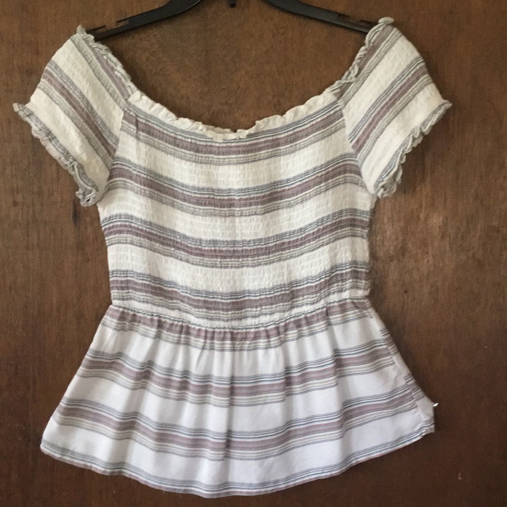 Drop shoulder festive top women’s sz s